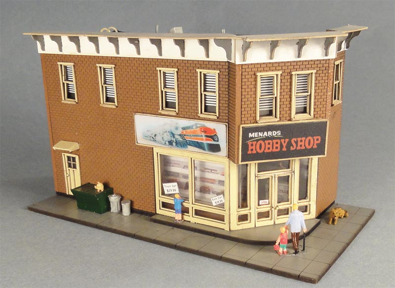 Pre-Assembled Menard’s Hobby Shop in HO scale