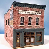 Wells Fargo Building Kit in HO from Scale Railroad Models